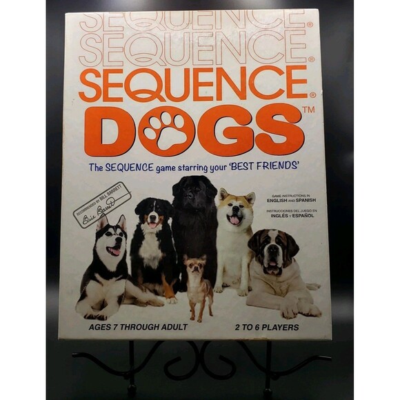 Jax Other - Sequence Dogs 2013 Cards Board Game Family Kids Animals Pets Ages 7+ 2-6 Players